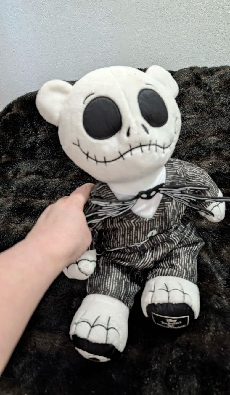 Nightmare Before Christmas Jack Skellington Build a Bear Plush Play Music Work